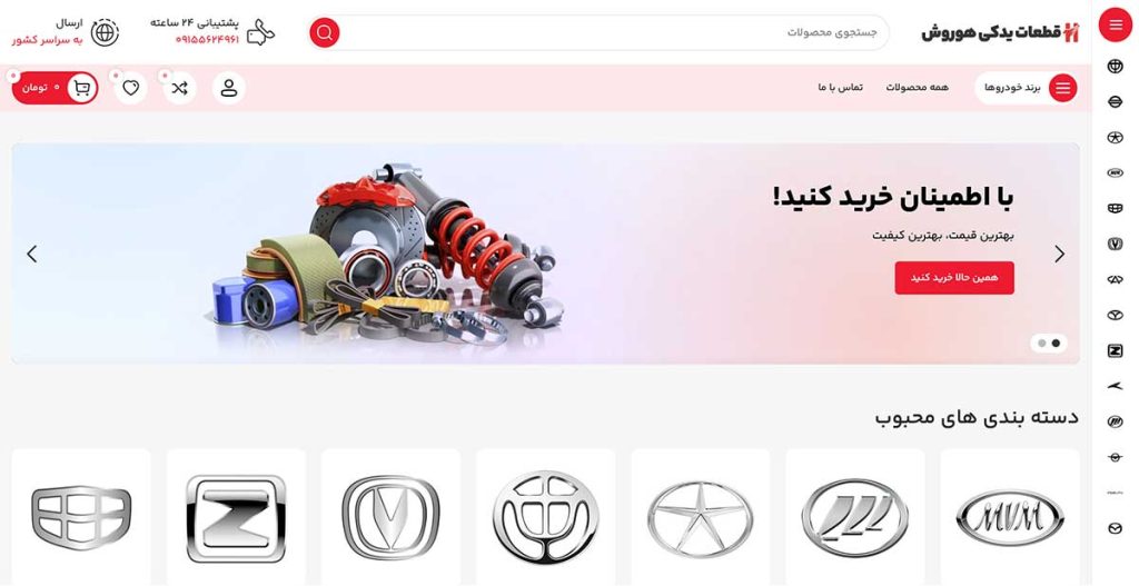نمونه کار طراحی وبسایت